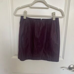 Free People Deep Purple Pencil Skirt